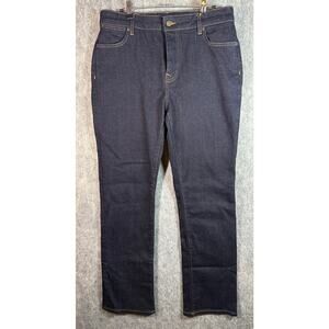 EUC Tecovas Womens High Rise Straight Dark Wash Sz 30 Jeans Stretch Denim